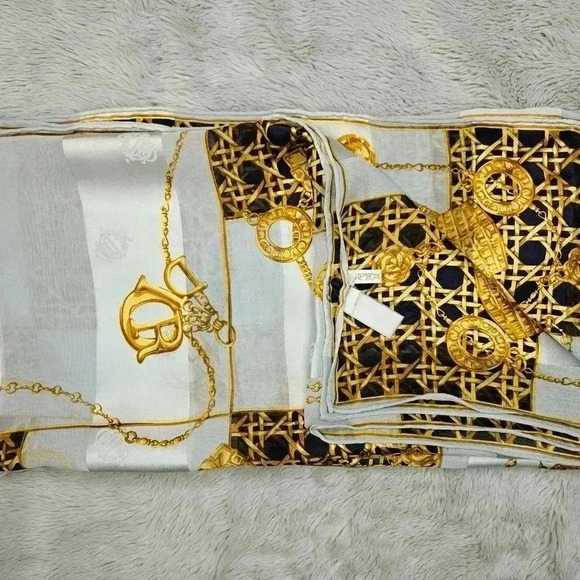 Christian Dior Silk Shawl Scarf - Picture 3 of 16